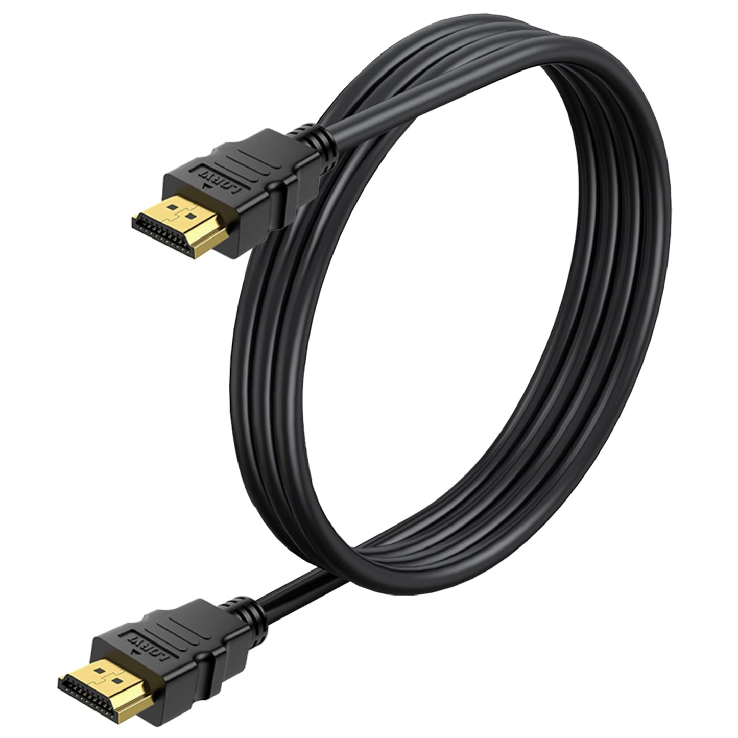 6.6FT HDMI Cable 5-Pack, Shielded 4K HDMI Cord, Gold-Plated HDMI to HDMI Cable 120Hz ARC&CL3 Rated, HDCP 2.2, 3D HDR| for Docking Station, PC,Monitor, Switch, Splitter, PS5, PS4, Xbox, TV, Soundbar