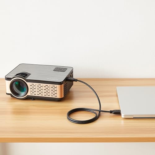 Amazon Basics HDMI Cable, 3-Pack, 10ft, 4K@60Hz, High-Speed 4K HDMI 2.0 Cord (18Gbps), 2160p, 48 bit, Compatible with TV/PS5/Xbox/Roku, Black