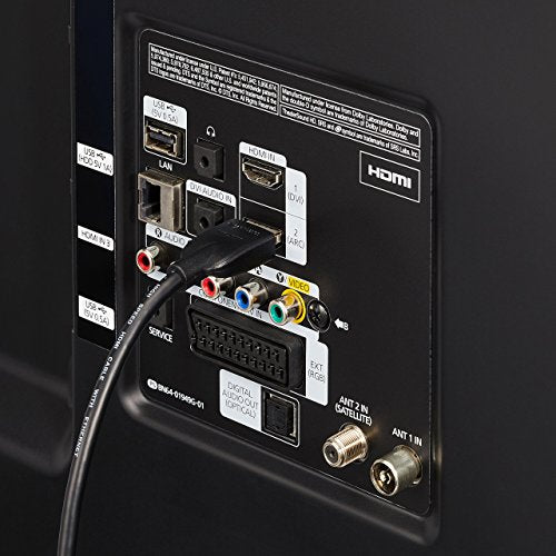 Amazon Basics HDMI Cable, 3-Pack, 10ft, 4K@60Hz, High-Speed 4K HDMI 2.0 Cord (18Gbps), 2160p, 48 bit, Compatible with TV/PS5/Xbox/Roku, Black