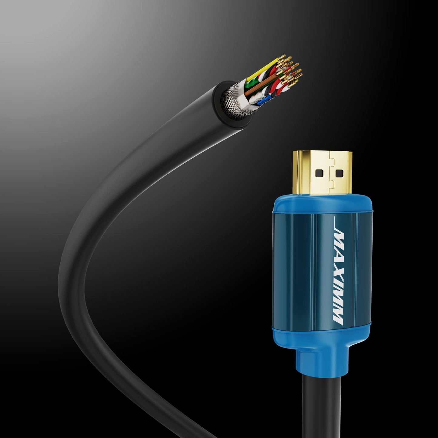 HDMI Cable 4K Ultra HD 6 Foot (10 Pack) Nylon Braided HDMI 2.0 Cable, High Speed 18Gbps 4K60Hz HDR, 3D, 2160p, 1080p, HDCP 2.2, ARC, HDMI Cables for Monitors, HDTV