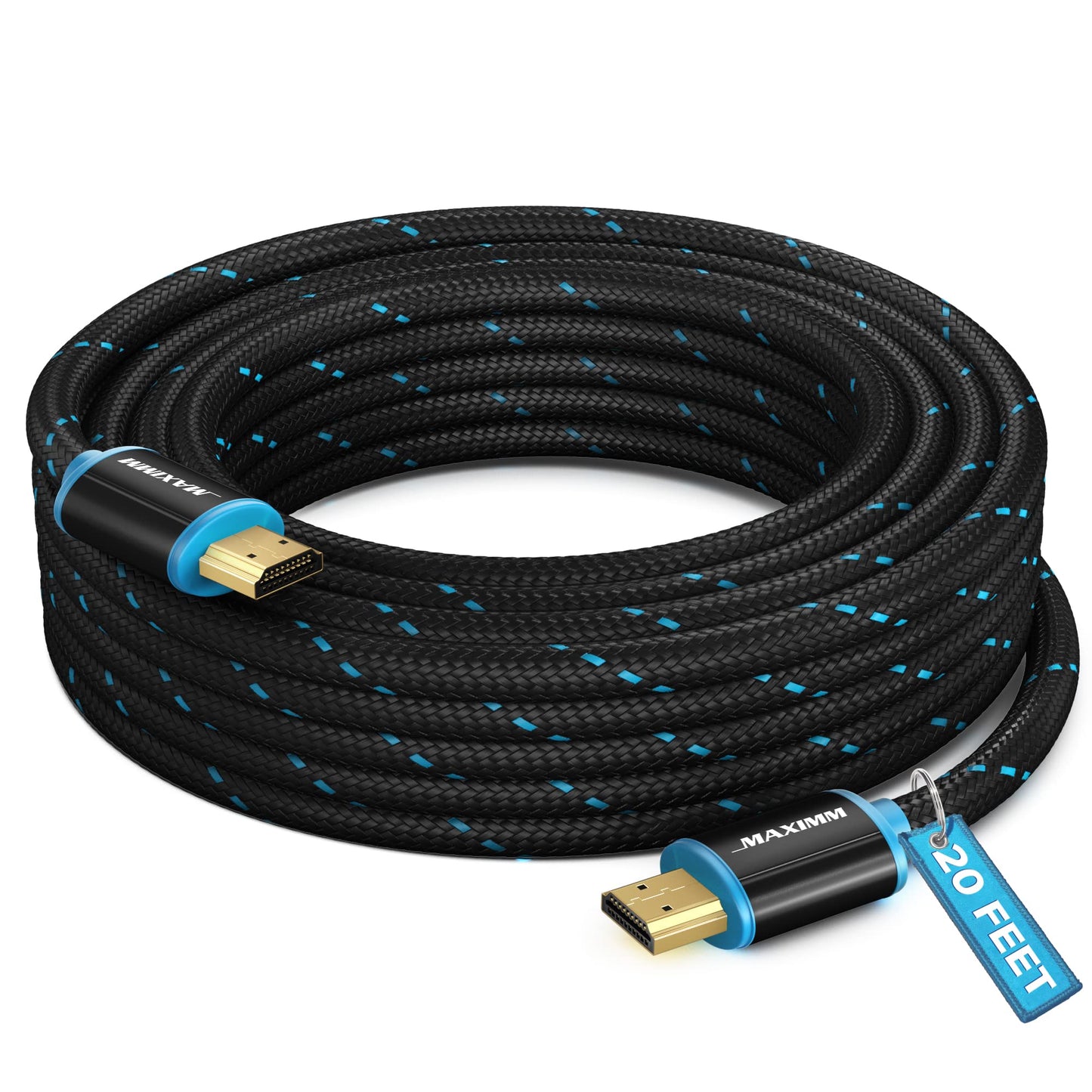 HDMI Cable 4K Ultra HD 6 Foot (10 Pack) Nylon Braided HDMI 2.0 Cable, High Speed 18Gbps 4K60Hz HDR, 3D, 2160p, 1080p, HDCP 2.2, ARC, HDMI Cables for Monitors, HDTV